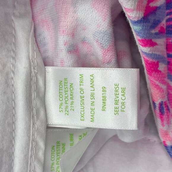 Lilly Pulitzer Buttercup Knit Shorts Stretch Raz Berry Sea You Soon Medium 8 - Picture 6 of 8